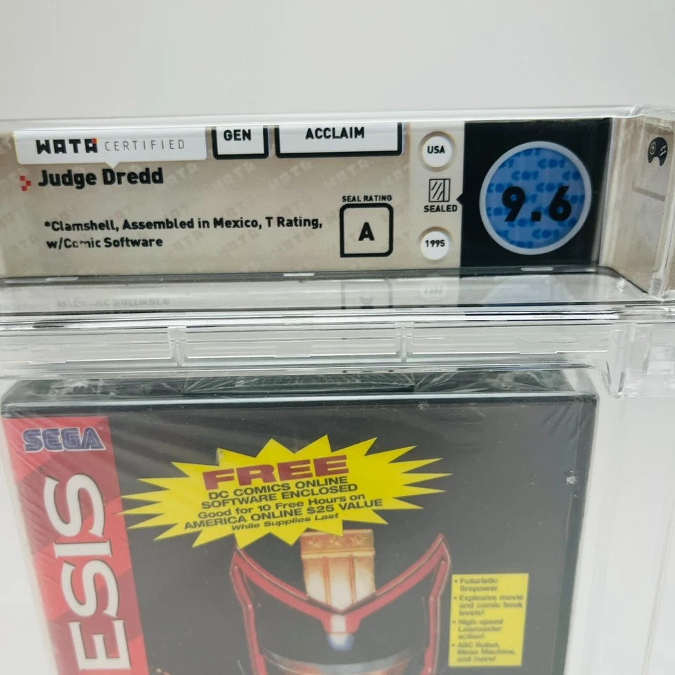 Judge Dredd - Sega Genesis, 1995 Clamshell Acclaim Stalone Sealed NIB WATA 9.6 A - Image 2 of 4