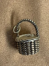 Vintage Brown County Baskets Sterling Silver Pendant