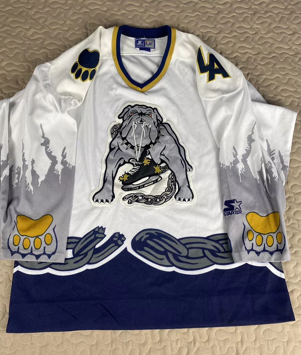 Long Beach LA Ice Dogs Starter Jersey IHL Ice Hockey Mens Sz M