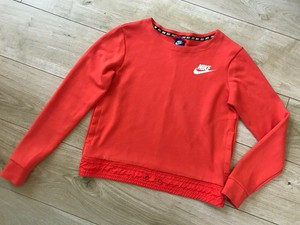 LADIES Orange NIKE SWEATSHIRT (S) FREE 