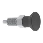 Kipp K0630.211105 Indexing Plunger, Size: 1, D1= M10X1, D=5, Style A,