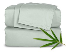 Pure Bamboo Queen Sheets, Genuine 100 Organic Viscose Derived from Bamboo Bed...