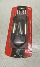 Hosa YXF-119 Y Cable XLR3M to Dual XLR3F , 6 Inch -NEW