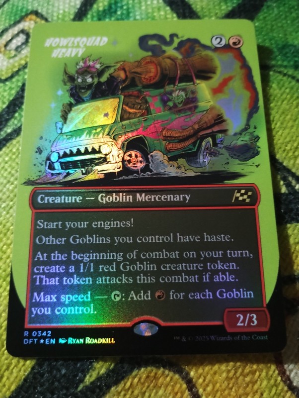 FOIL BORDERLESS Howlsquad Heavy - Aetherdrift - NM - Magic: The Gathering - MTG