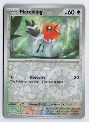 Fletchling - PAL #163/193 SV02: Paldea Evolved Reverse Holo LP