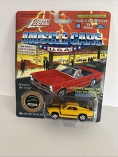 Johnny Lightning Die Cast 1970 Boss 302 Muscle Cars Ford Daytona Yellow - New