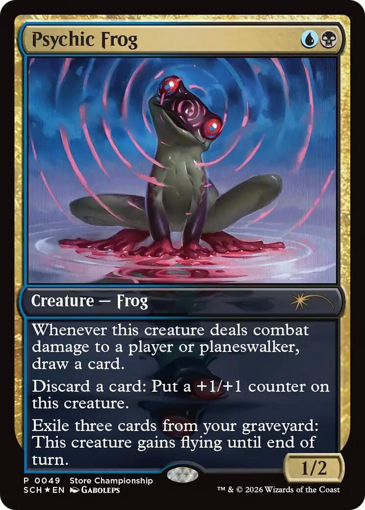 Psychic Frog Game Day & Store Championship Promos NM 49 Foil