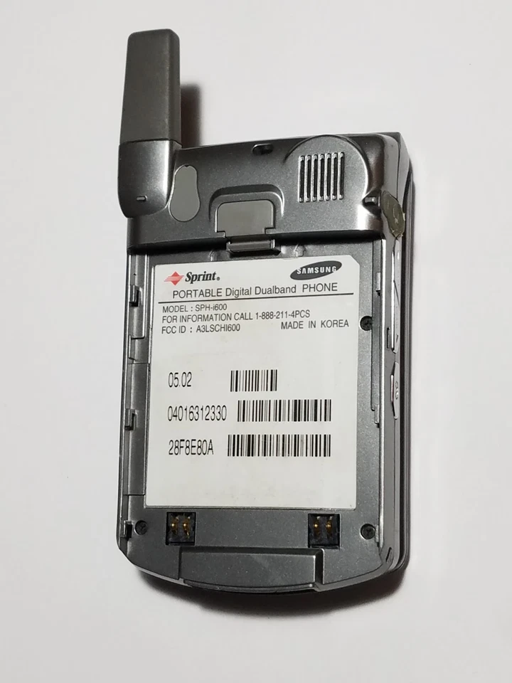 Teléfono Ultra Raro Vintage Coleccionistas Sprint PCS Samsung SCH-i600 Abatible Doble Banda Foto 4 de 4