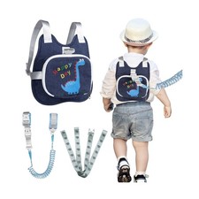 Toddler Harness Backpack Leash with Wrist Link  Cute Dinosaur Anti-Lost Walk...