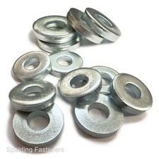 Rondelle distanziali piatte metriche in acciaio zincato extra spesse - da M3 a M20 DIN7349 BZP