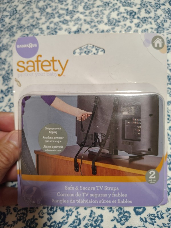 Baby Safety TV Straps 2 Pack by Babies R Us Secure Mount Anchor System