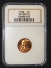 1936 LINCOLN WHEAT CENT NGC MS 66 RD