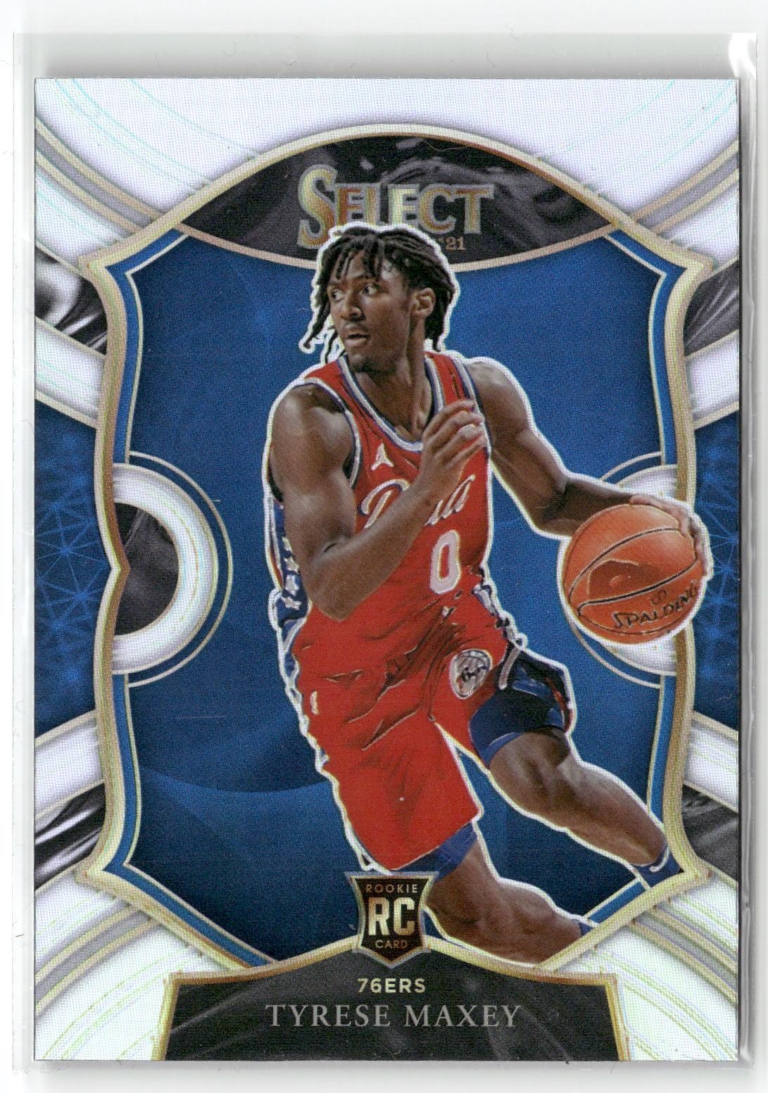 2020-21 Panini Select #81 Tyrese Maxey Silver Prizms
