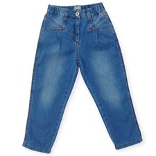 il Gufo Retro Jeans Ragazza 6A Blu Indaco Pantalone Pantalone Nuovo Senza Etichetta 