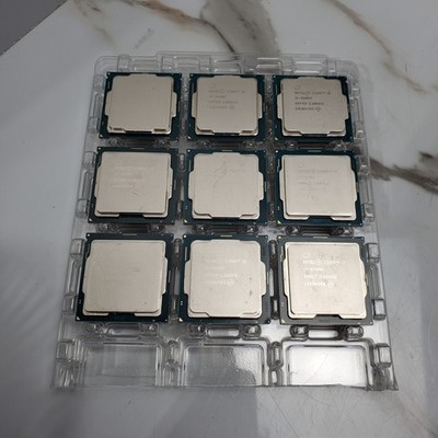 (Lot of 9) Intel 9th Gen Core i3 i5 i7 Desktop Processors   Mixed Lot - Read