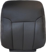 Front Driver Side Top Lean Back Replacement Leather Seat Cover Black Compatible