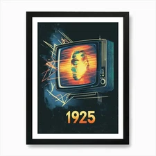 Aihrgdesign A Vintage Technology Po Framed Wall Art Poster Canvas Print Picture