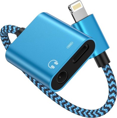 iPhone Headphone Adapter with Charge 2-in-1 Lightning to 3.5mm Female Aux Audio