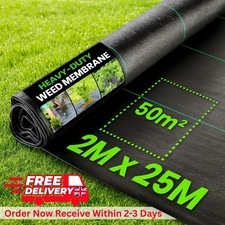 Weed Control Membrane Fabric Heavy Duty Ground Cover Garden Mat Landscape Fabric