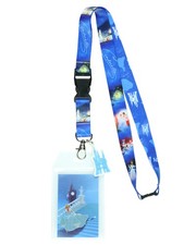 Disney Princess Cinderella Breakaway Lanyard ID Badge Holder 2" Rubber Charm