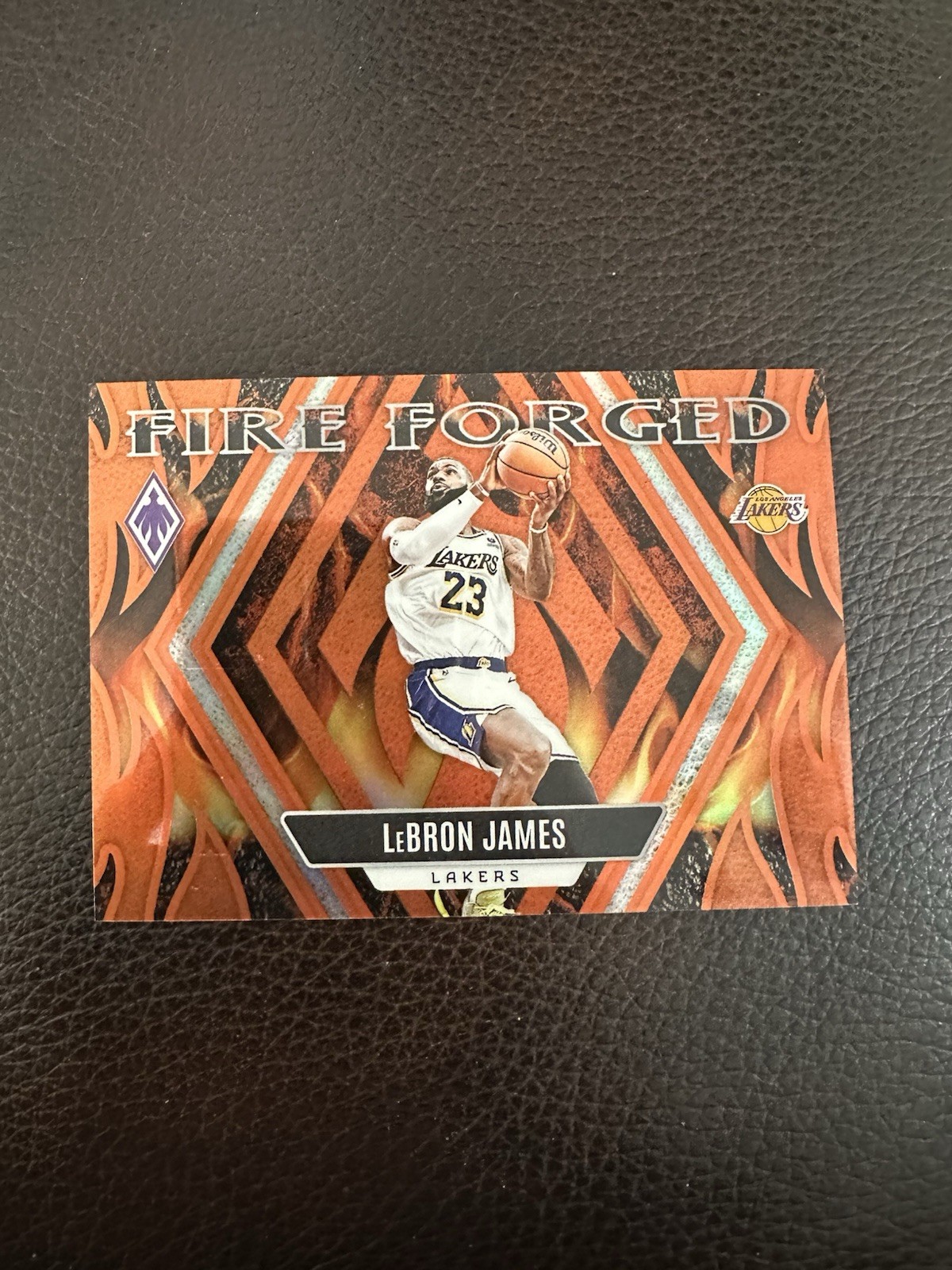 2023-24 Panini Phoenix - Fire Forged LeBron James #6 Orange /49