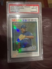 Felix hernandez 2004 Topps Chrome Refractor #144 PSA 10 Rookie Card