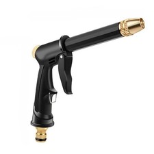 High-Pressure Water Spray Gun Metal Brass Nozzle Car Garden Lawn Wash Hose Pipe