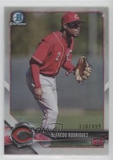 2018 Bowman Chrome Prospects Refractor 338/499 Alfredo Rodriguez #BCP26 6o3