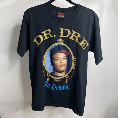 VINTAGE Deathrow Records Dr Dre The Chronic T Shirt Sz Medium Black Gold 2005