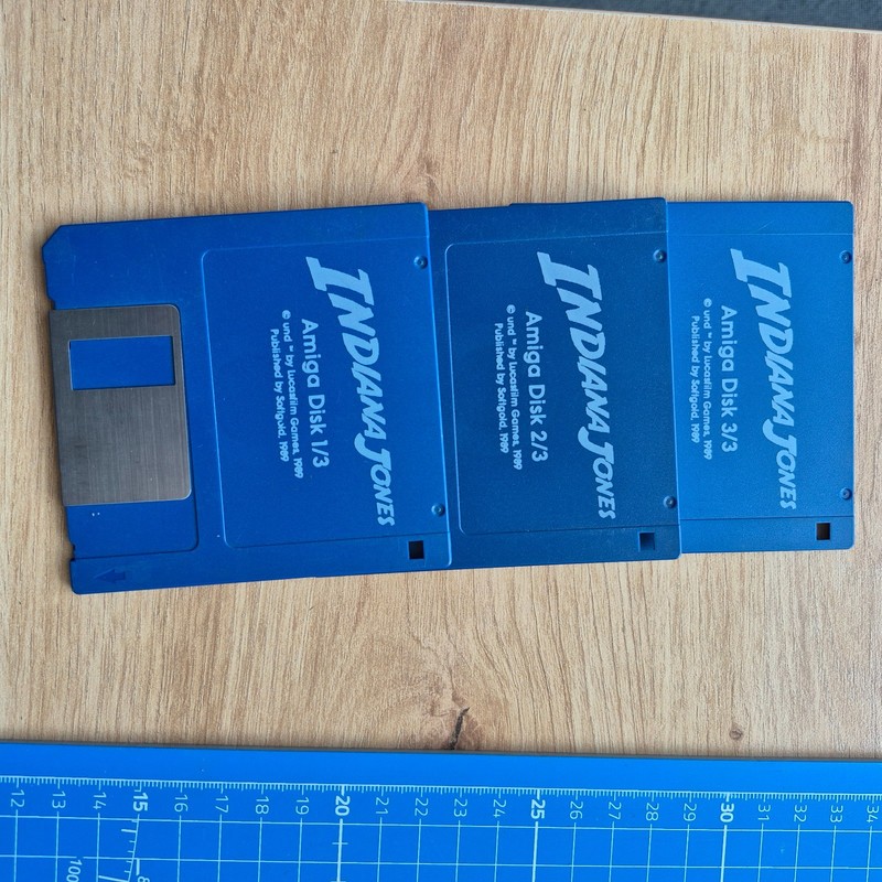 ✅ Indiana Jones ⭐ Good Condition ⭐ Commodore Amiga 500 600 ⚡️