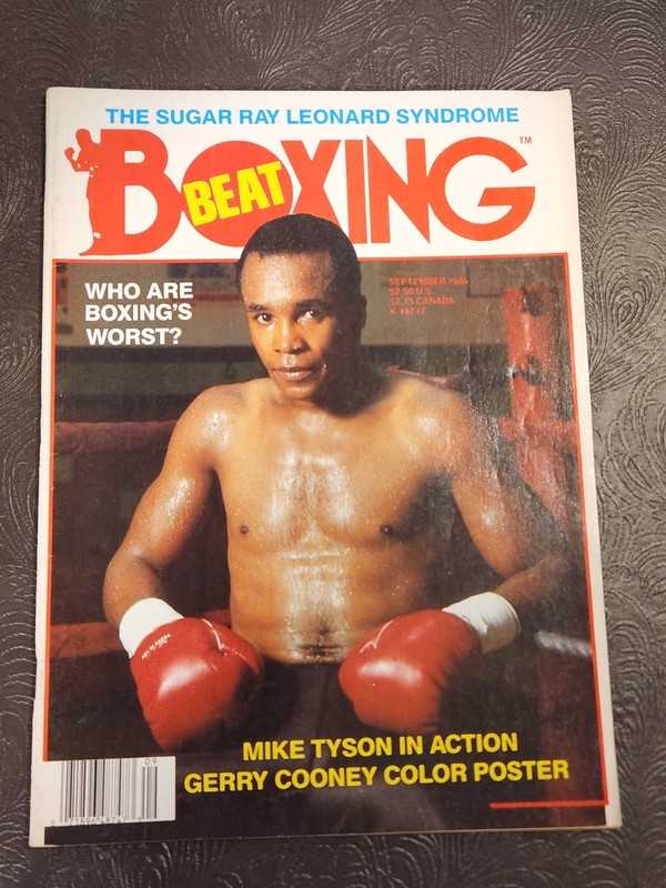 September 1986 Boxing Beats Magazine Newsstand Sugar Ray Leonard