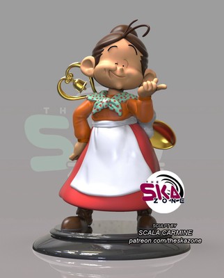 FAN ART ACTION FIGURES 3D LA SIGNORA MINU' in Resin, to color