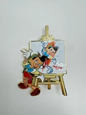 Disney Ink and Paint Off the Canvas Pinocchio Collectible Pin 3.5"
