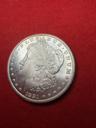 1881 CC BU GEM MORGAN SILVER DOLLAR UNC MS++ PL U.S. MINT KEY Date Light Tone
