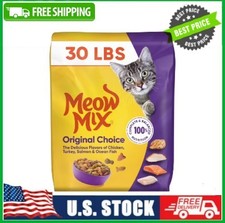 30-pound bag Meow Mix Original Choice Dry Cat Food 0.95 per pound
