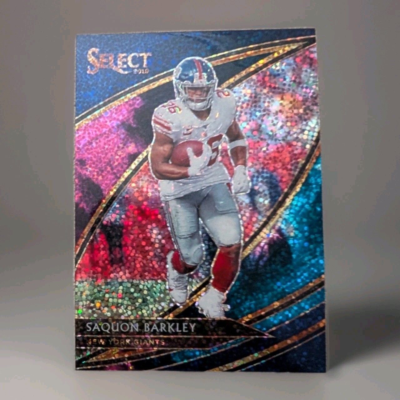 2019 Select Saquon Barkley Cosmic Prizm Field Level /25