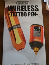 Wormhole Tattoo Machine Kit Pen Wireless Battery Rotary Motor Color Inks Needle