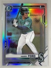 2021 Bowman Draft Chrome Harry Ford 1st Refractor #BCP-1 Seattle Mariners