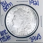 1921 BU UNCIRCULATED MORGAN SILVER DOLLAR AUTHENTIC U.S. MINT FREE SHIPPING 3963