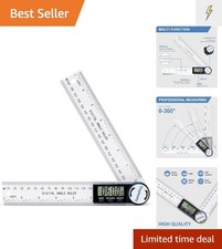 Digital Angle Finder Protractor, 3rd Generation Quick Display Angle Gauge Ruler