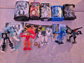LEGO BIONICLE Lot &ndash; Complete & Canister & Instruction (8988,7116,7135,8975,8972)