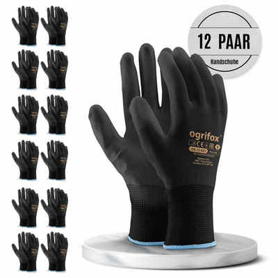 12 Paar Arbeitshandschuhe Garten Handschuhe Montagehandschuhe Schutzhandschuhe