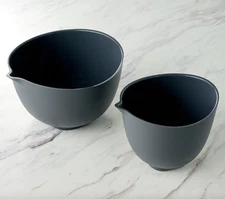 Prepology 2-Piece Silicone Mixing Bowls w/ Pour Spouts