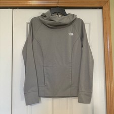 The North Face Gray Cowl Neck Pullover Hoodie with Kangaroo Pocket