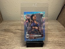 2025 WWE Topps Chrome Kayden Carter Aqua Shimmer Refractor /199 #186