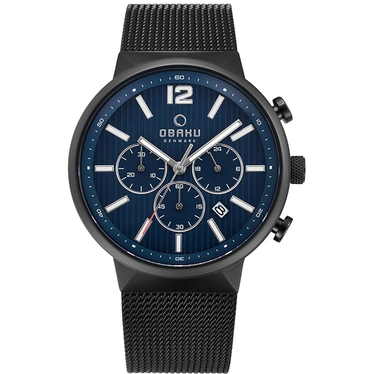Montre Bracelet Obaku Harmony Pour Homme - Boîtier Argenté, Bracelet Maille - Coffret Sans étiquette - Neuf Jamais Porté