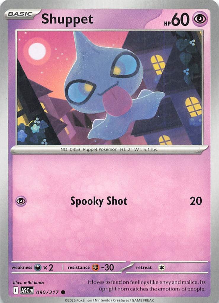 Shuppet Common ME: Ascended Heroes 090/217 NM