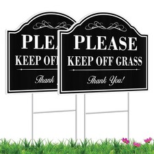 Keep Off Grass Sign- 2 Pack, 12x9 inches Please Keep Dogs Off Grass Sign for ...