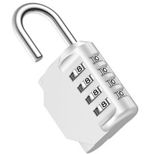 Combination Lock 4 Digit Waterproof Locker Locks Secure Outdoor Padlock for G...