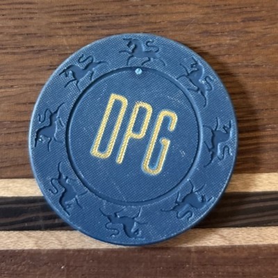 Vintage Unidentified  DPG  Casino Roulette Poker Gaming Chip